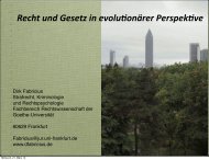 Recht und Gesetz in evolu