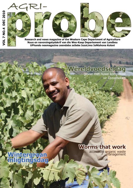 Download AgriProbe - Department of Agriculture: Western Cape