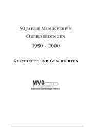 50 JAHRE MUSIKVEREIN OBERDERDINGEN - beim Musikverein ...