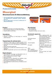 MuurGlad Structuurmuren & Glasvezelbehang ... - Alabastine