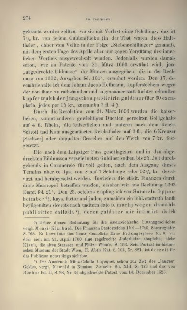 Numismatische Zeitschrift - Medievalcoinage.com