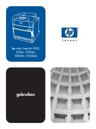HP Color LaserJet 5550 Series Printer User Guide - NLWW