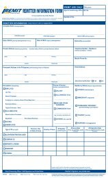 REMITTER INFORMATION FORM