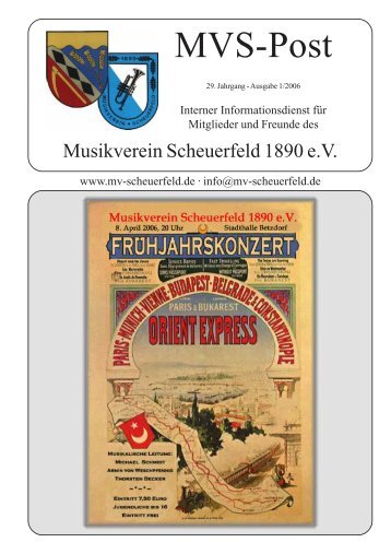 1/2006 (PDF, 1.36 MB) - Musikverein Scheuerfeld 1890 eV