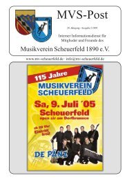 MVS-Post 2/2005 - Musikverein Scheuerfeld 1890 eV