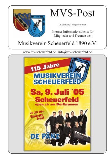 MVS-Post 2/2005 - Musikverein Scheuerfeld 1890 eV