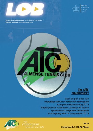 In dit nummer: - Almense Tennis Club