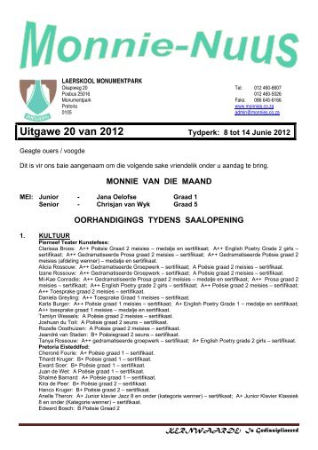 Uitgawe 20 van 2012 - Monnies.co.za