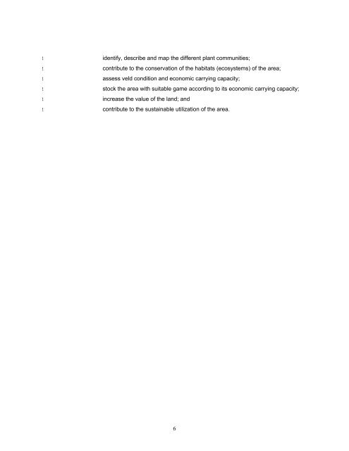 the vegetation types and veld condition - Maremani Nature Reserve