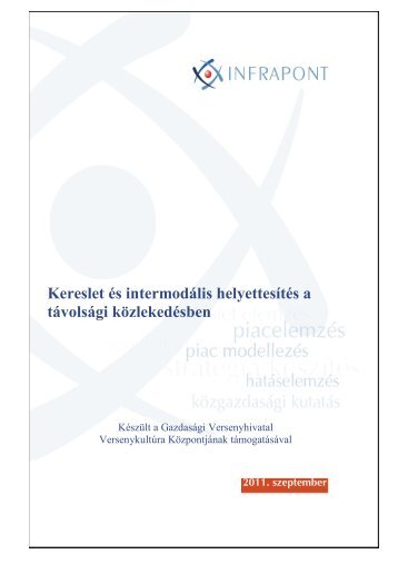 Kereslet és intermodális helyettesítés a távolsági ... - infrapont