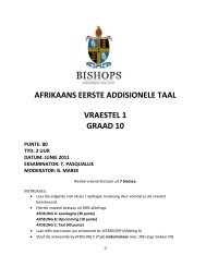 Junie 2011 (Vraestel 1) - Bishops Afrikaans Webtuiste