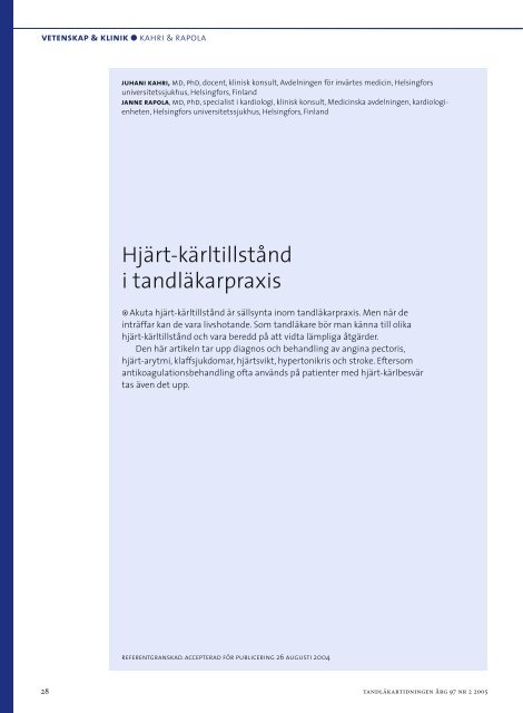 Inga hjärt slag vid datortomografi