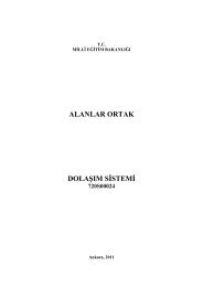 alanlar ortak dolaşım sistemi - Meslekî ve Teknik Eğitim Genel ...