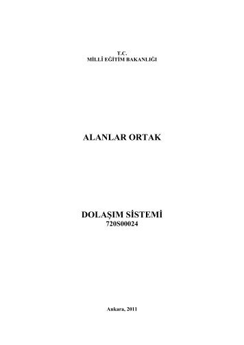 alanlar ortak dolaşım sistemi - Meslekî ve Teknik Eğitim Genel ...