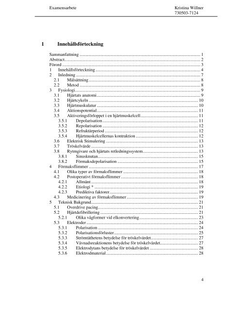 Sammanfattning - Medicinsk teknik