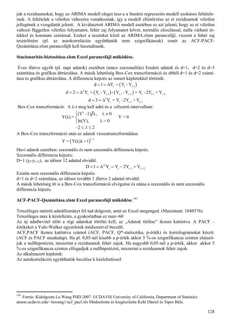 Excel parancsfájlok felhasználása a statisztikai elemzésekben Írta ...