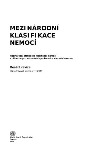 MKN-10 -Abecední seznam - Ústav zdravotnických informací a ...