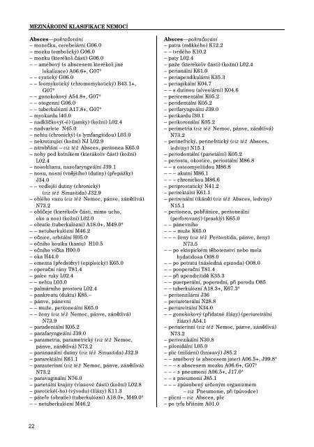 MKN-10 -Abecední seznam - Ústav zdravotnických informací a ...