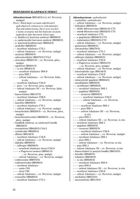 MKN-10 -Abecední seznam - Ústav zdravotnických informací a ...
