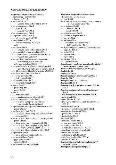 MKN-10 -Abecední seznam - Ústav zdravotnických informací a ...