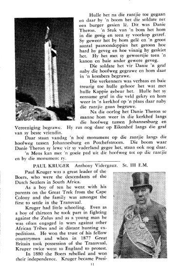 Paul Kruger Leerder opstelle - Afrikanergeskiedenis