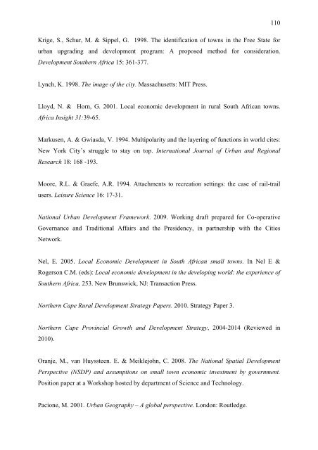 Volume II - The Northern Cape Provincial Spatial Development ...