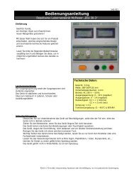 Datenblatt / Anleitung PDF