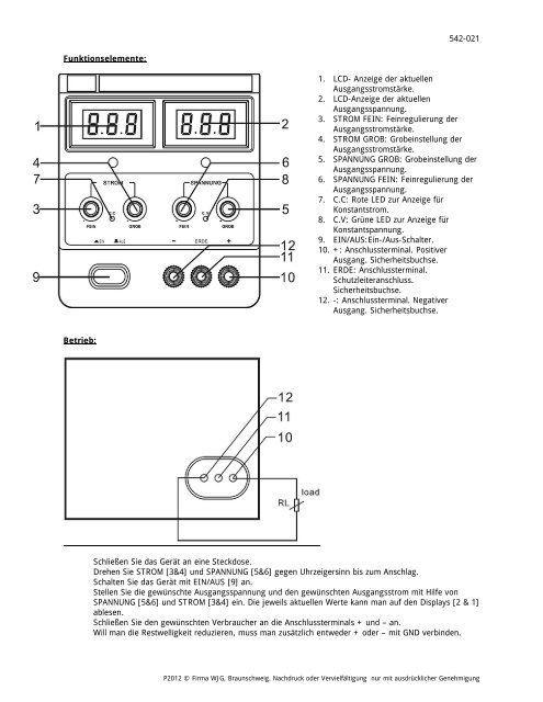 Datenblatt / Anleitung PDF