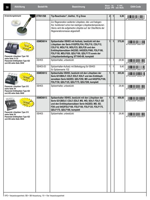 Preisliste 2011/2012 - Putty + Gausmann GmbH