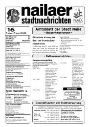 Ausgabe 16/2009 vom 17.04.2009 - Stadt Naila