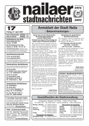 stadtnachrichten - Stadt Naila