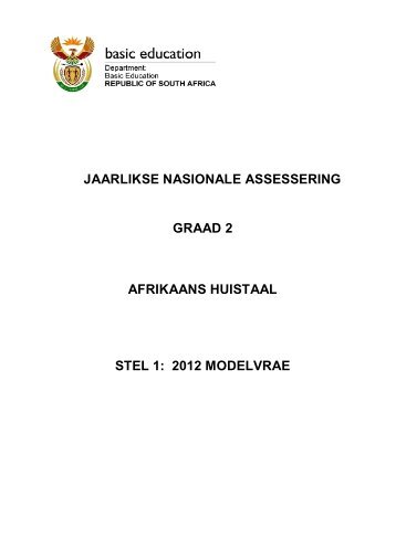 JAARLIKSE NASIONALE ASSESSERING GRAAD 2 AFRIKAANS ...