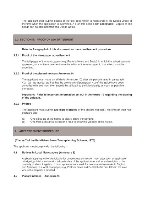 Consent use clause 7 Peri-Urban.pdf - City of Tshwane Metropolitan ...