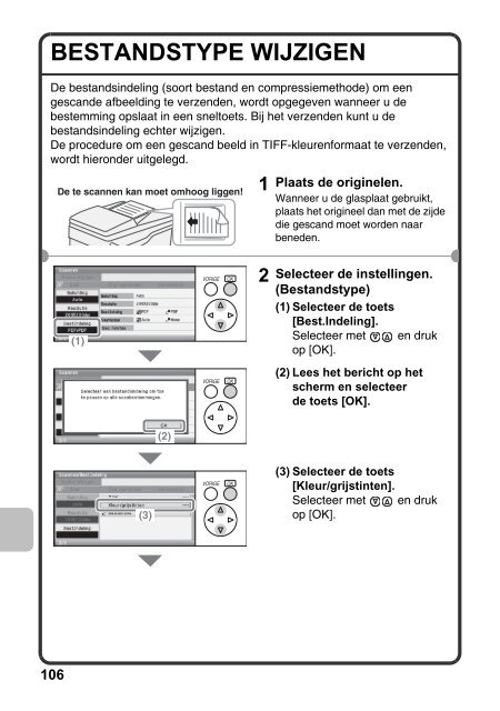 MX-C310/C380/C400 Operation-Manual Quick-Guide NL - Sharp