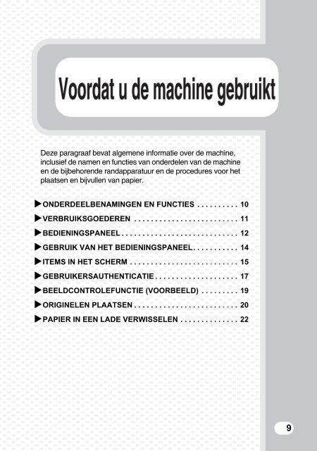 MX-C310/C380/C400 Operation-Manual Quick-Guide NL - Sharp