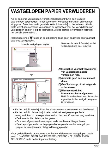 MX-C310/C380/C400 Operation-Manual Quick-Guide NL - Sharp