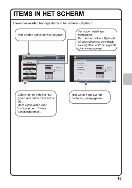 MX-C310/C380/C400 Operation-Manual Quick-Guide NL - Sharp