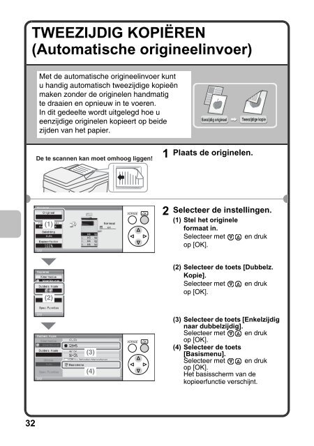 MX-C310/C380/C400 Operation-Manual Quick-Guide NL - Sharp
