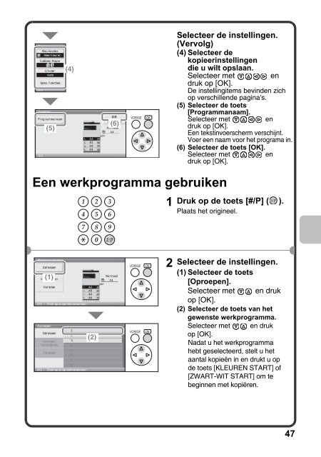 MX-C310/C380/C400 Operation-Manual Quick-Guide NL - Sharp