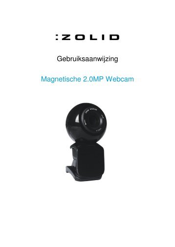 Gebruiksaanwijzing Magnetische 2.0MP Webcam - Unisupport