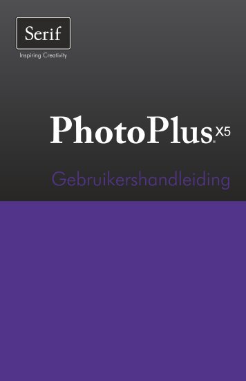 Gebruikershandleiding van PhotoPlus X5 - WinSoft