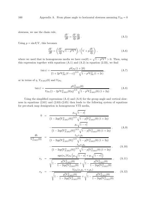 160 Appendix A. From phas