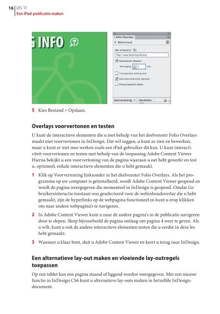 Met de digitale publicatiefuncties van InDesign CS6 kunt u digitale ...