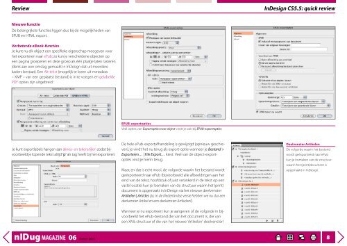 nIDug Magazine 06 zomer 2011 - InDesign User Group