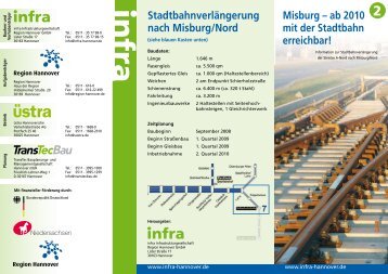 Misburg – ab 2010 mit der Stadtbahn erreichbar ... - NANAnet