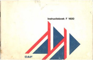 Instructieboek F 1600 - Oudedaftechniek