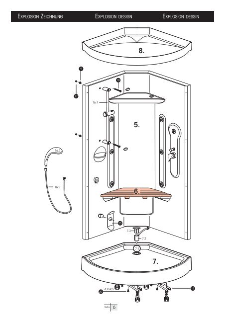 montageanleitung dampfduschen dampfduschbad amatis 1 - Dusar