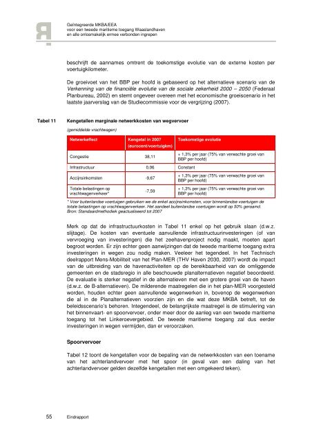 KOSTEN BATEN ANALYSE (MKBA) – E - Deurganckdoksluis