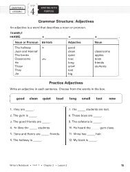 Grammar Structure: Adjectives Practice Adjectives - Holt McDougal