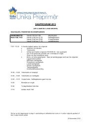 Dagprogram: 2-3 Jariges 2013